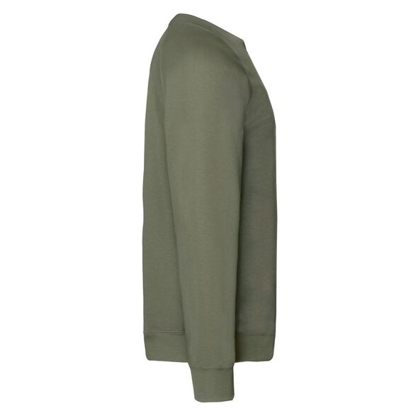 Fruit of the Loom Mens Classic 80/20 Sweatshirt / Classic Olive - Picture 3 of 3